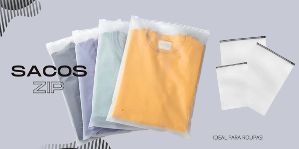 Saco Zip Roupa mobile