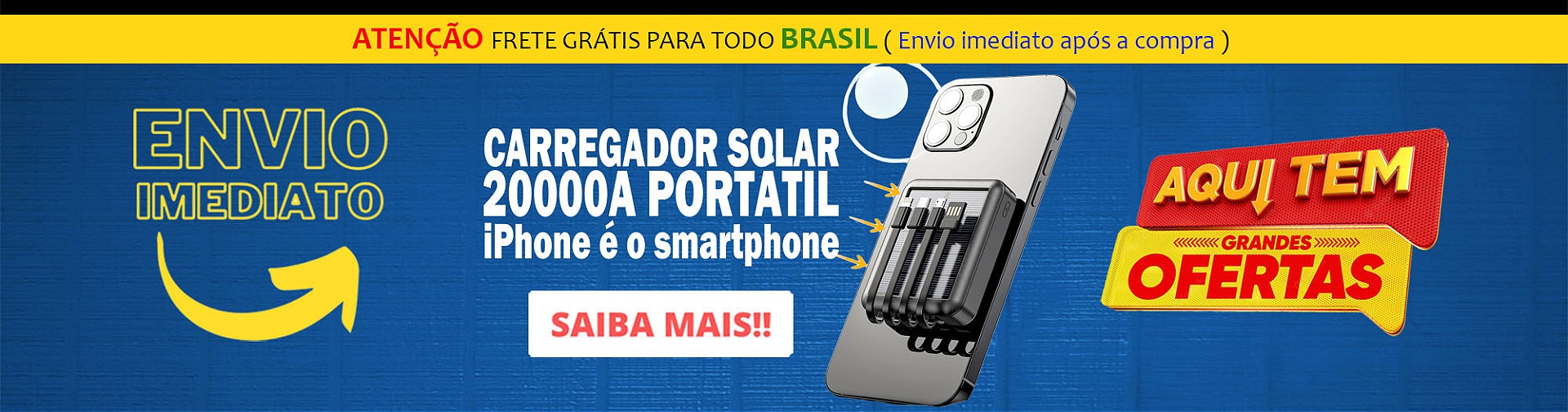 carregador solar de celular