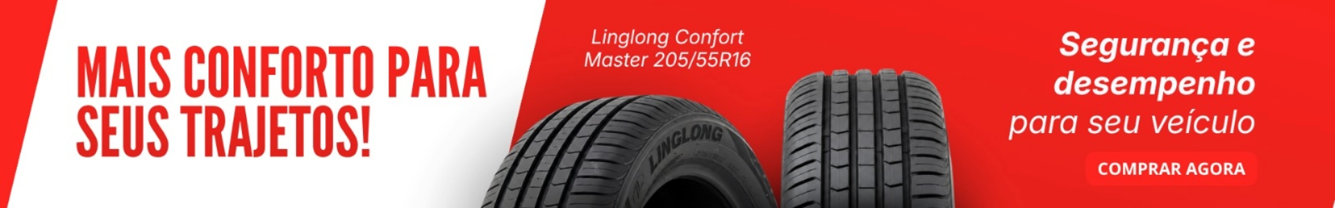 Mais Conforto Para Seus Trajetos - Linglong Confort Master 205-55R16