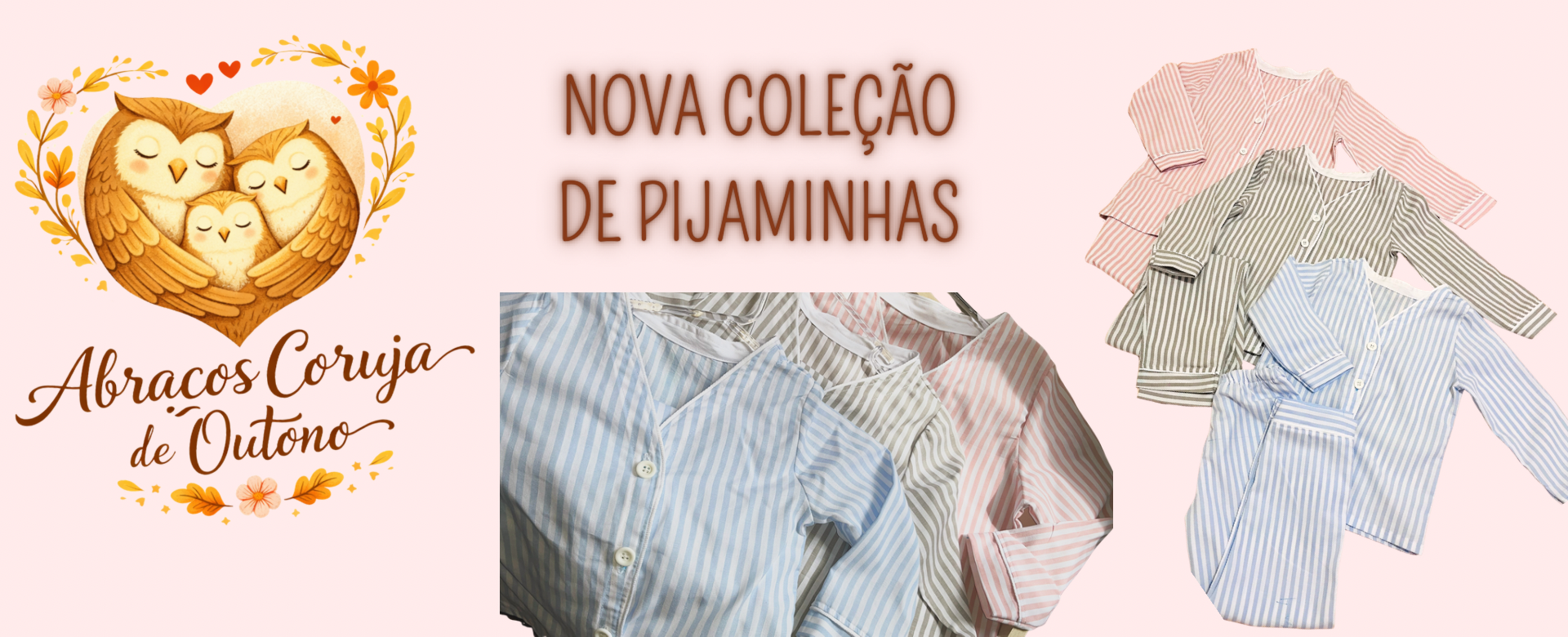 Coleção abraços coruja outono