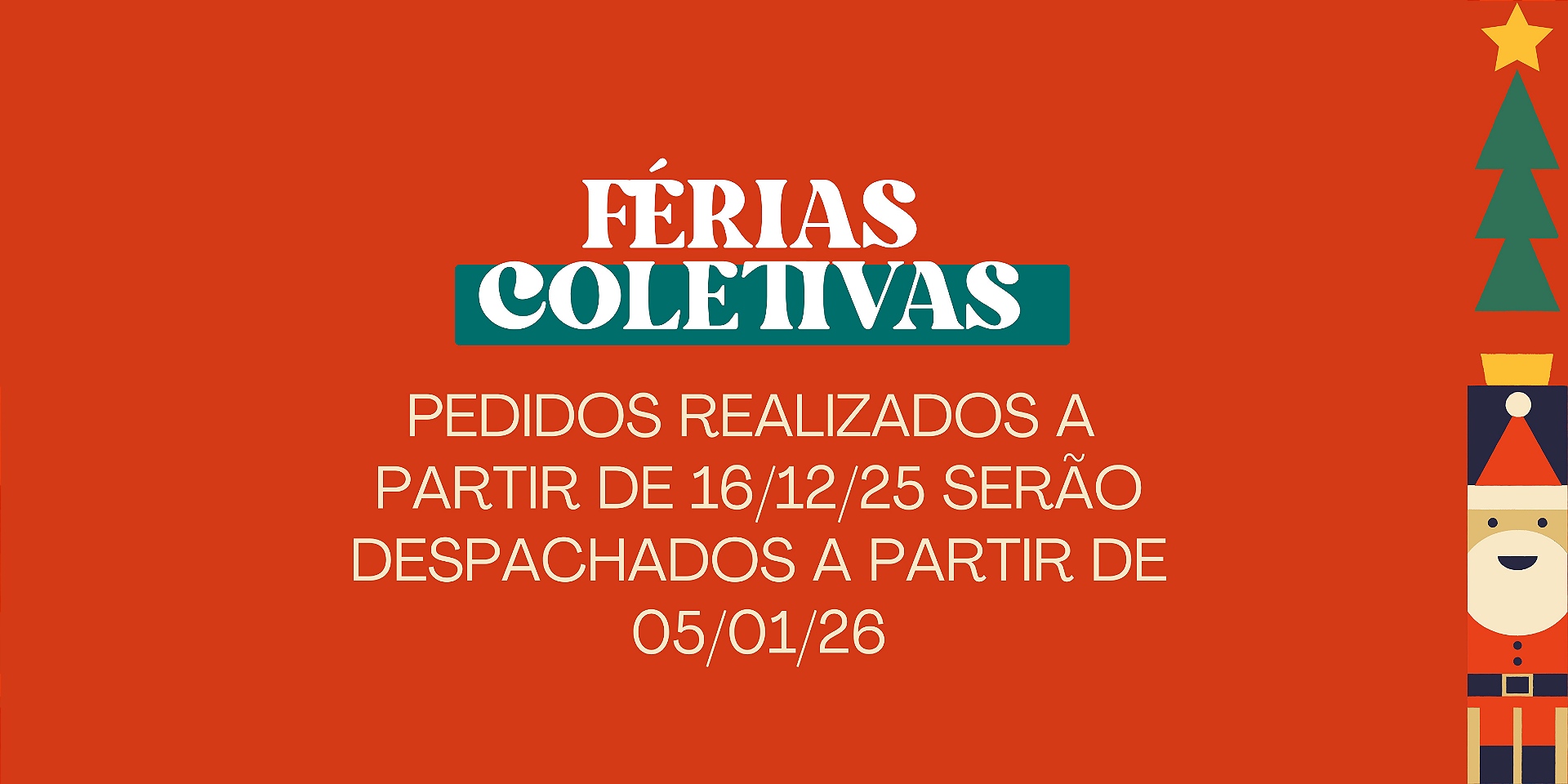 Banner férias coletivas