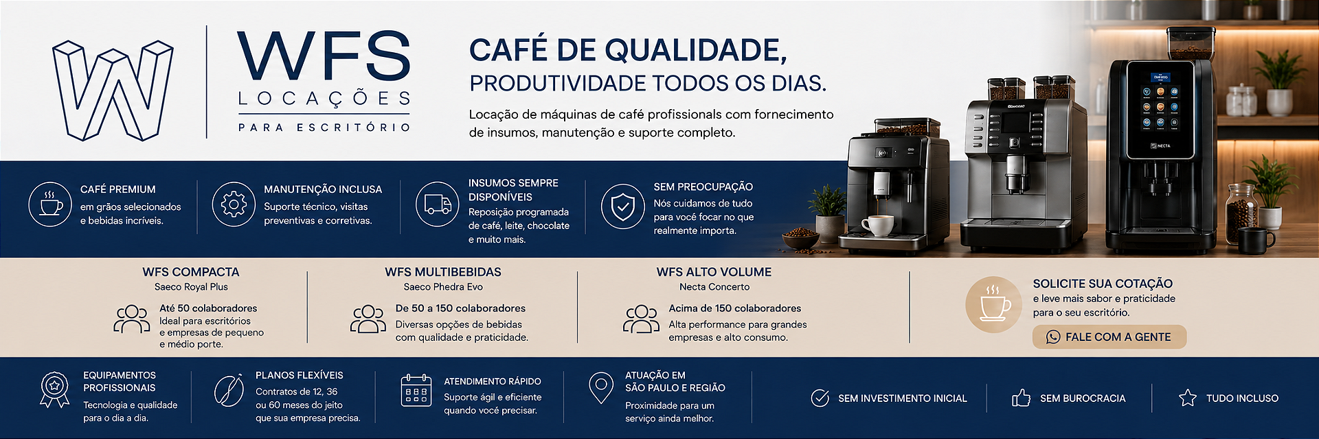 Locação de Máquinas de Café para Empresas
