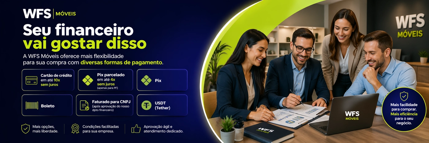 Formas de pagamento