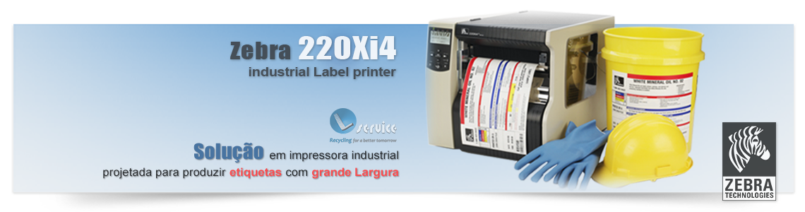 impressora de etiqueta grande zebra 220xi4 