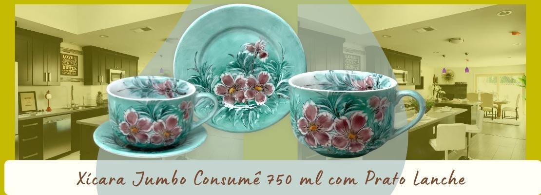 Caneca Jumbo 750 ml com Prato