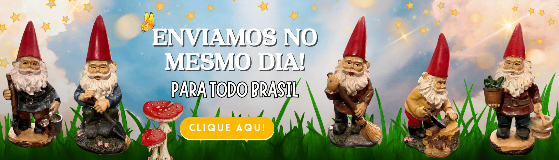Gnomos do Bosque - Envio para todo brasil