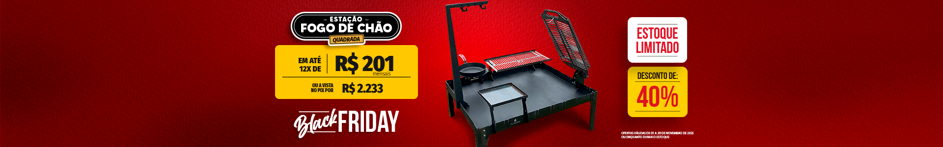 Black Friday_Estação Fogo de Chão Quadrada