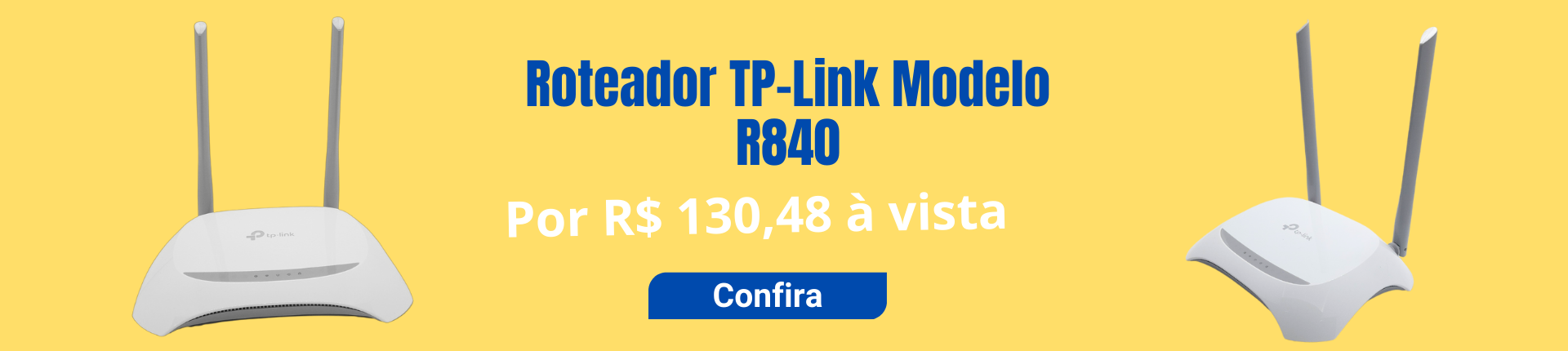 Roteador TP-Link TL-WR840N com 2 antenas 300 mbps