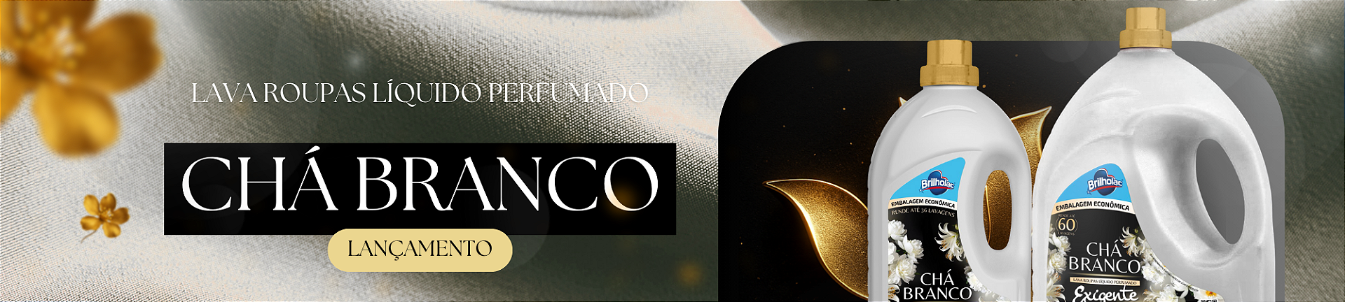 Lava Roupas Chá Branco - Lançamento