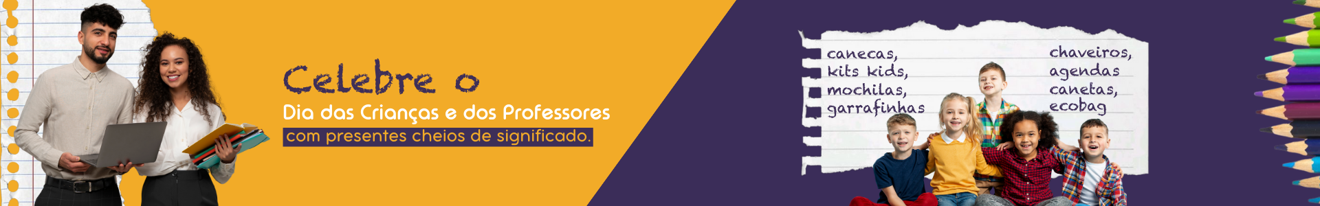 Full banner - Outubro - Dia dos Professores e Crianças