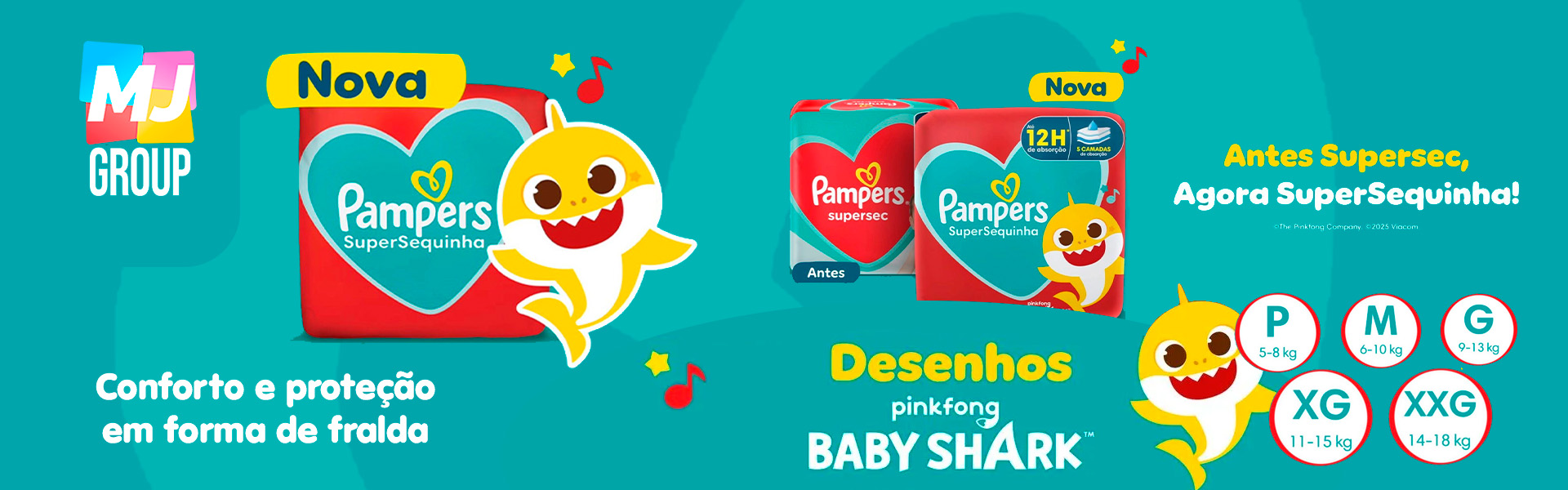 Pampers super sequinha