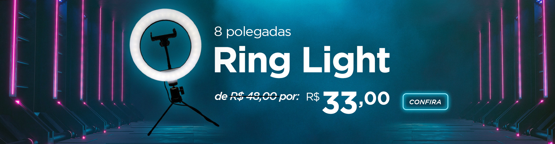 Ring Light 8 polegadas