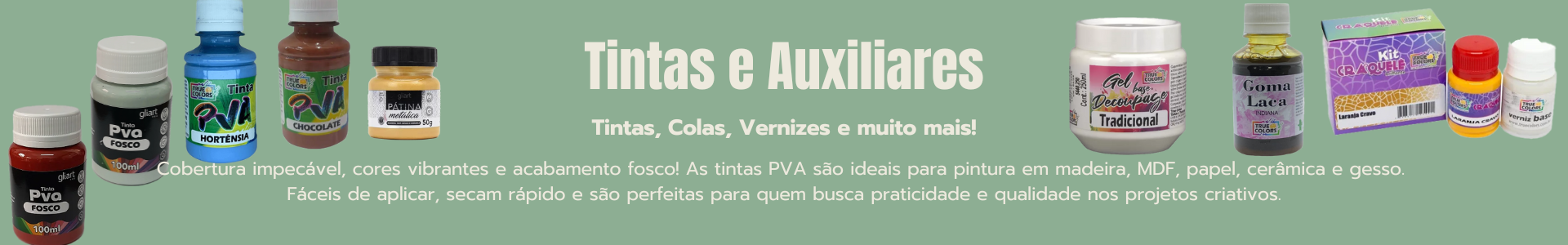 Tintas e auxiliares
