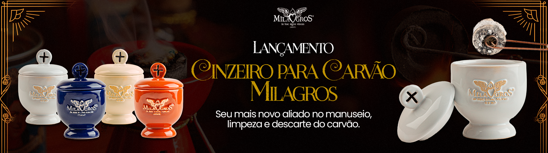 Cinzeiro para Carvão