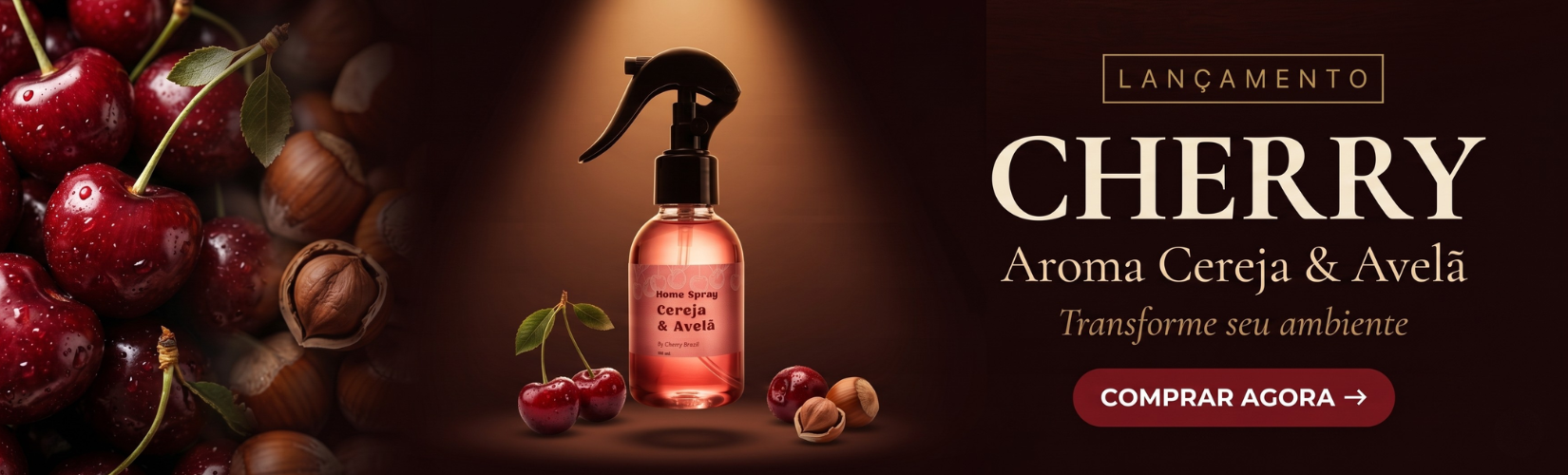 lançamento home spray -Cereja
