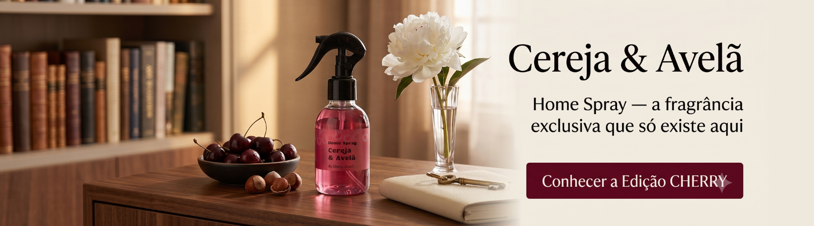 lançamento home spray -Cereja