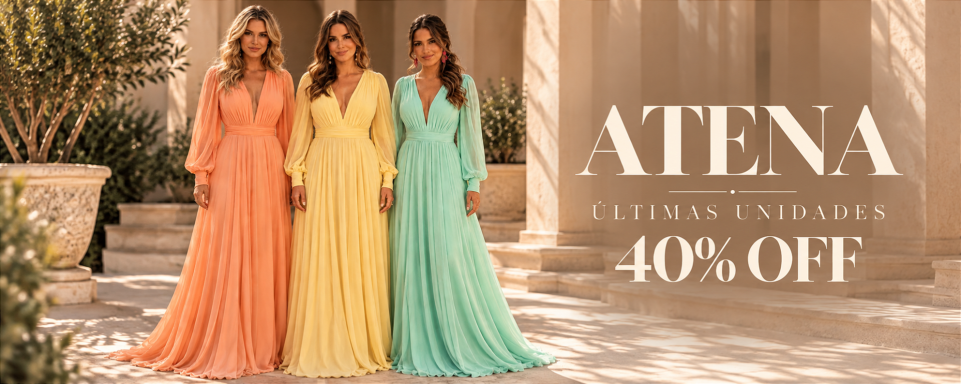 Vestido longo Atena