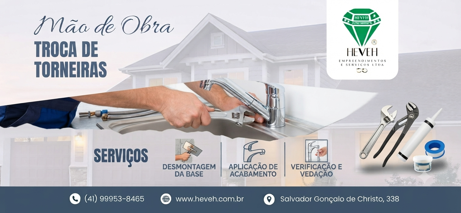 Troca de Torneiras Heveh