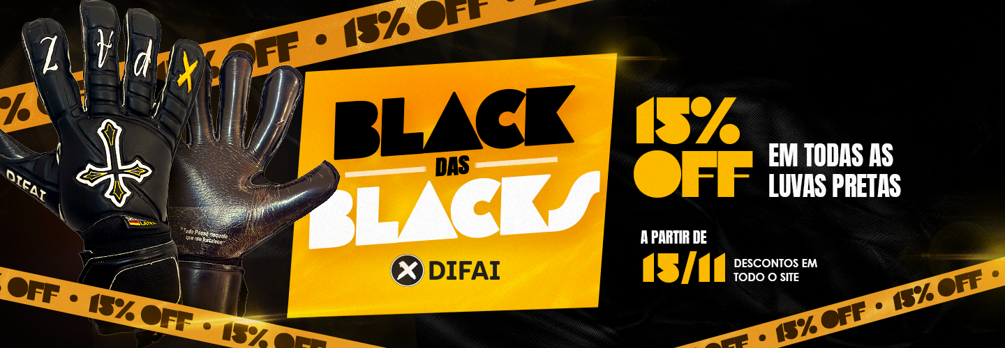 Black 15% luvas pretas