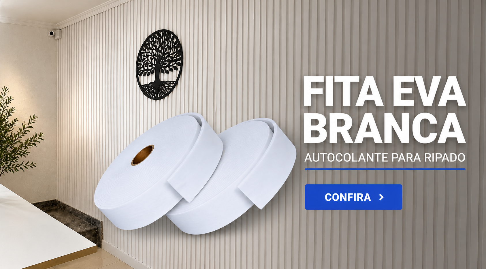 EVA Branco Ripado
