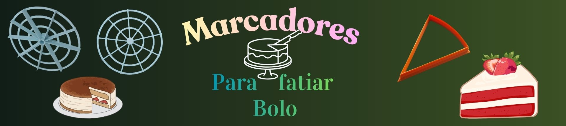 Marcador fatias bolo