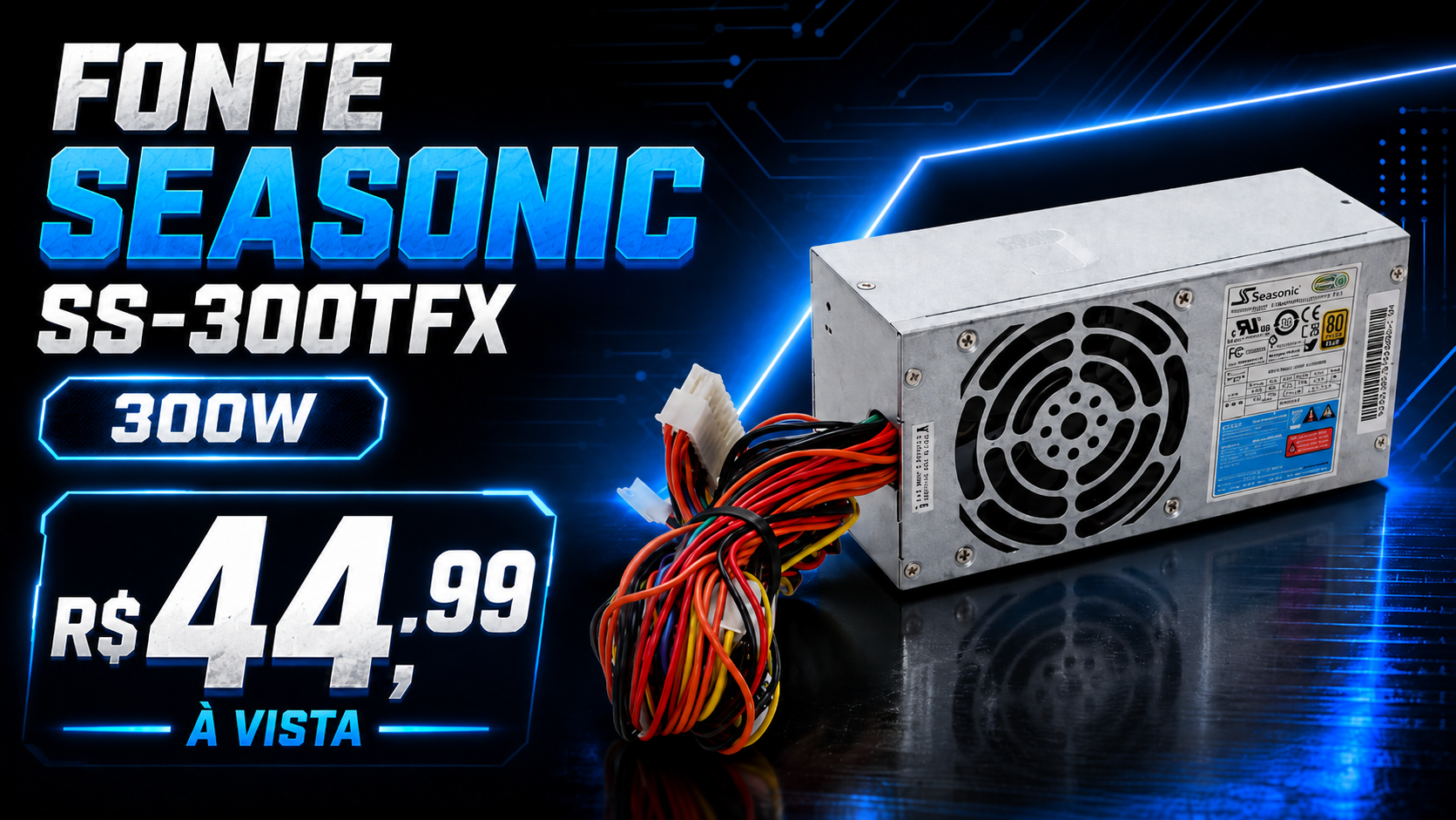 Fonte de alimentação SeaSonic SS-300TFX 300W