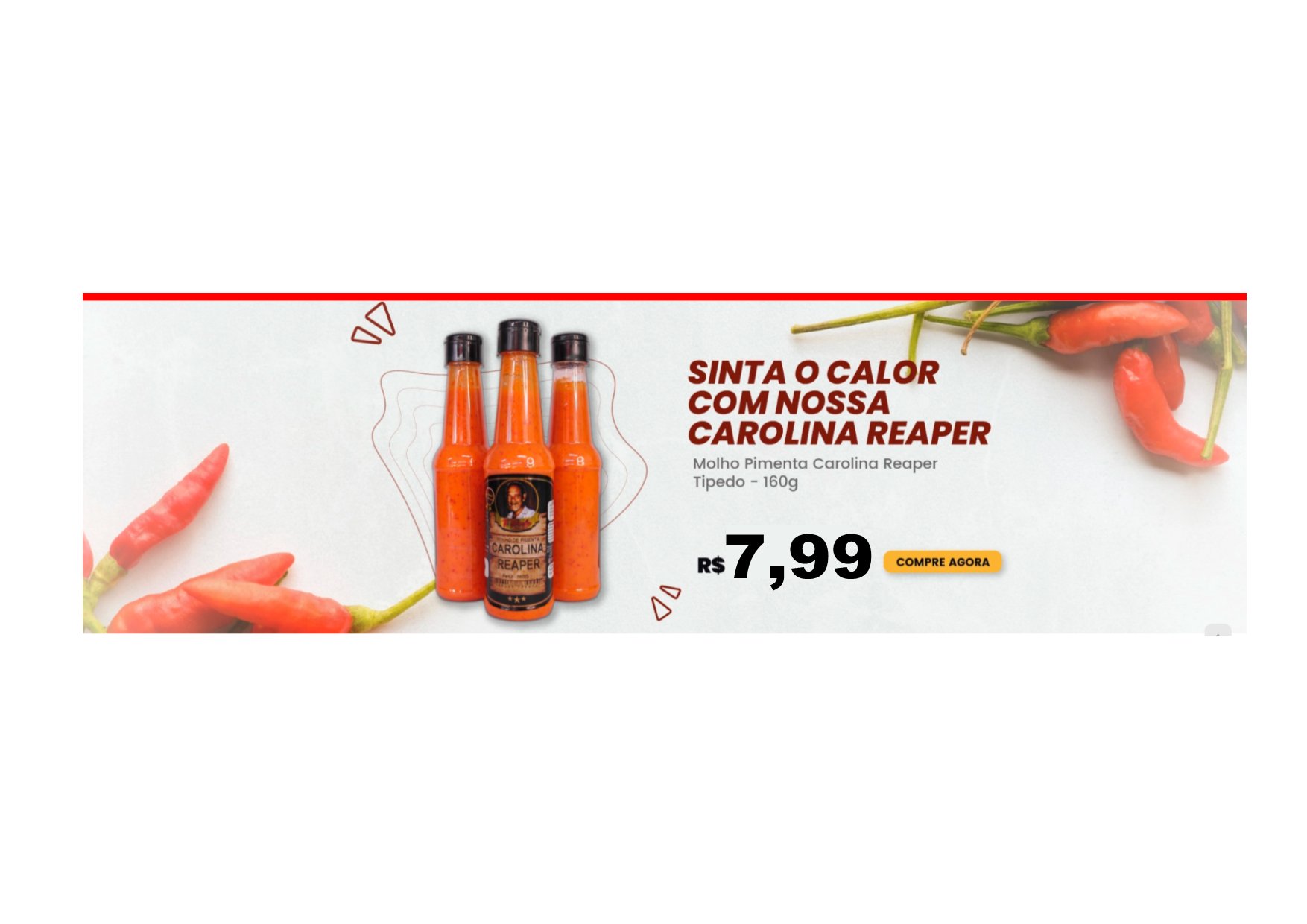 Molho Pimenta Carolina Reaper