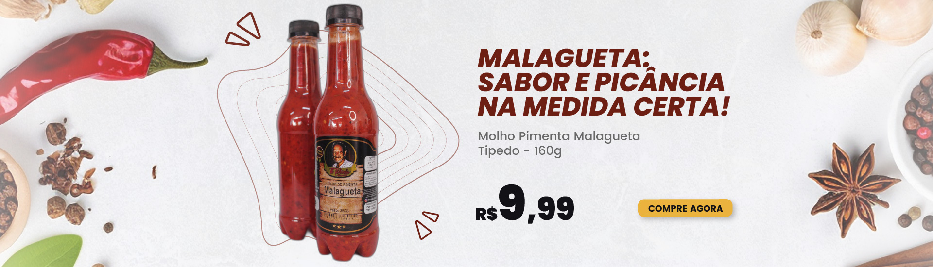 Molho Pimenta Malagueta 160G Tipedo