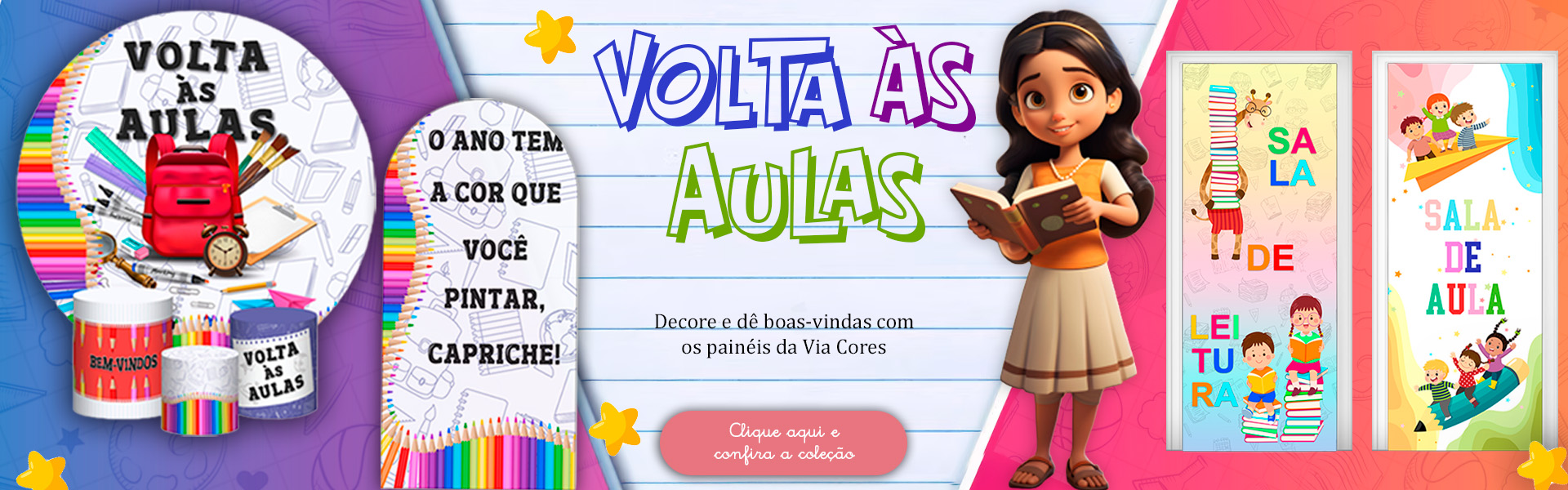 Banner volta as aulas