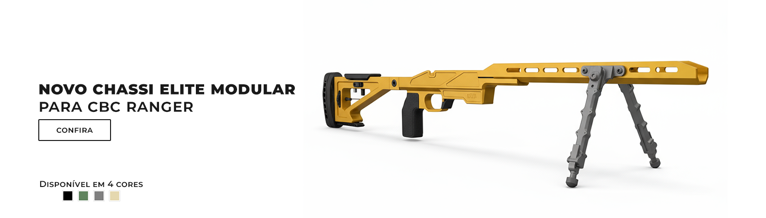 Chassi Elite Modular JSJMAG p/ CBC Ranger/Remington 700 e clones