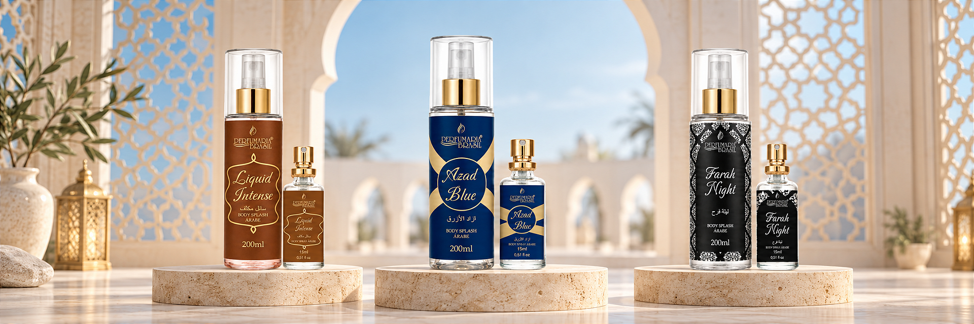Body Splash e Perfume Árabe Masculino