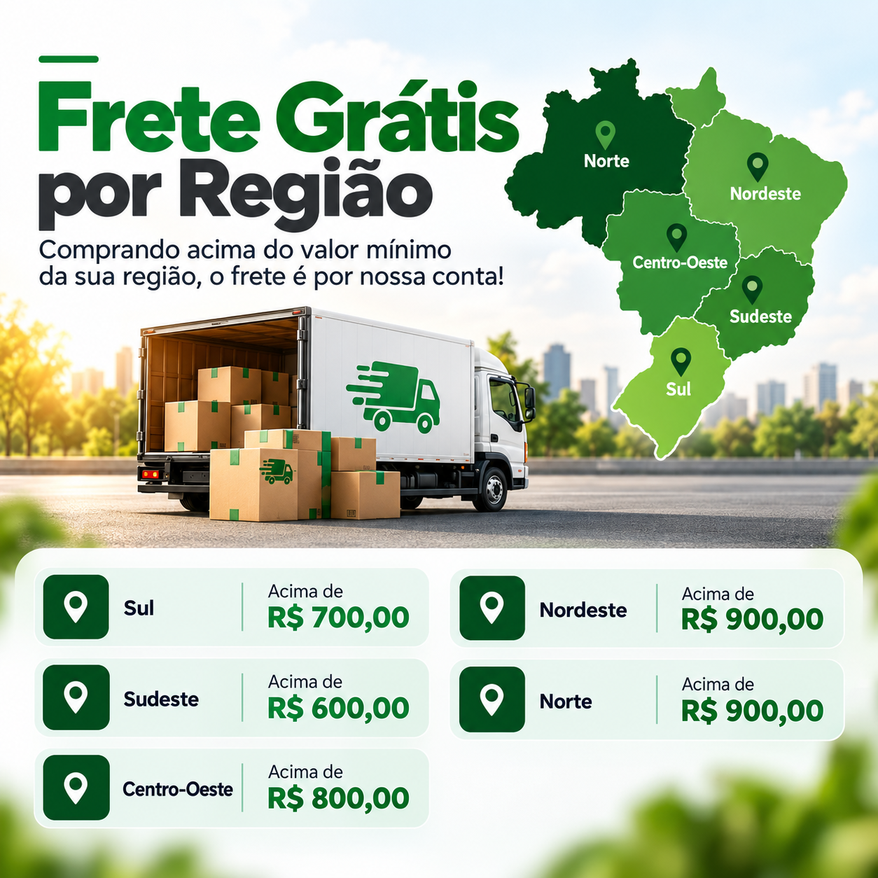 Frete Gratis Regioes mobile