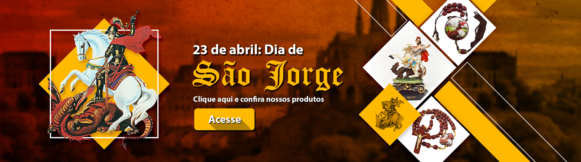 Banner São Jorge - 23 de abril