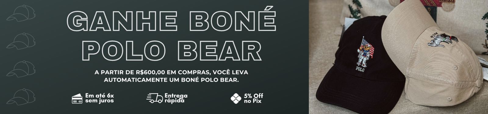 BONÉ POLO BEAR