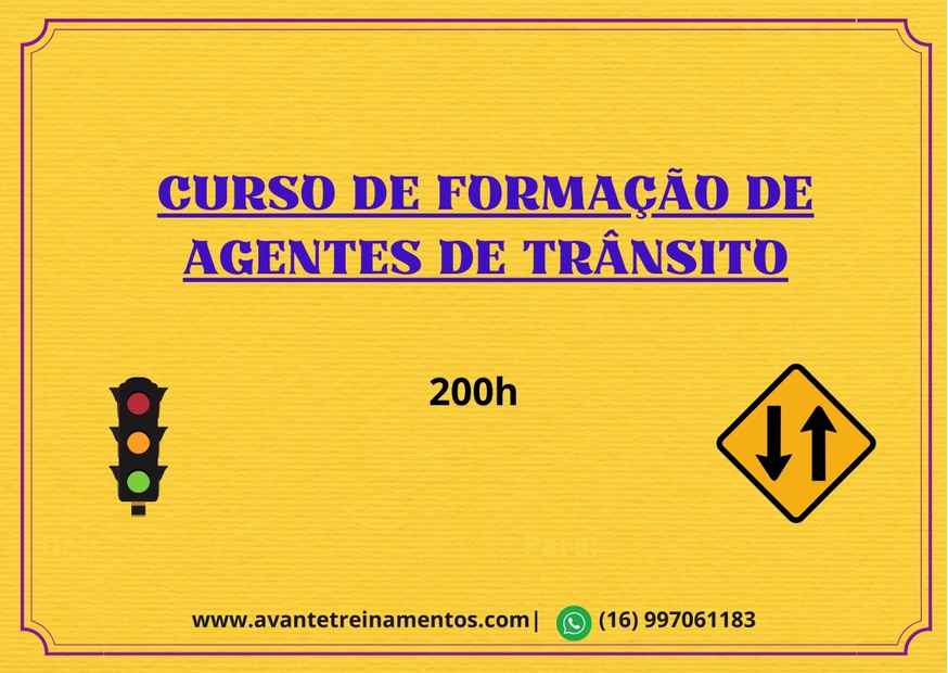 CURSO DE FOMAÇÃO DE AGENTES DE TRÂNSITO