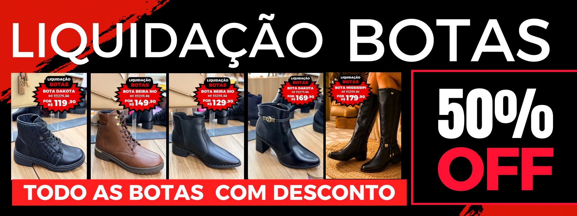 Promoção de botas 2