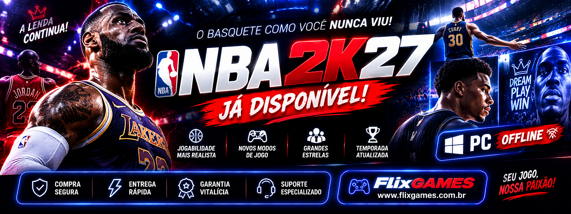 NBA 2K27 PC Offline Versão Steam