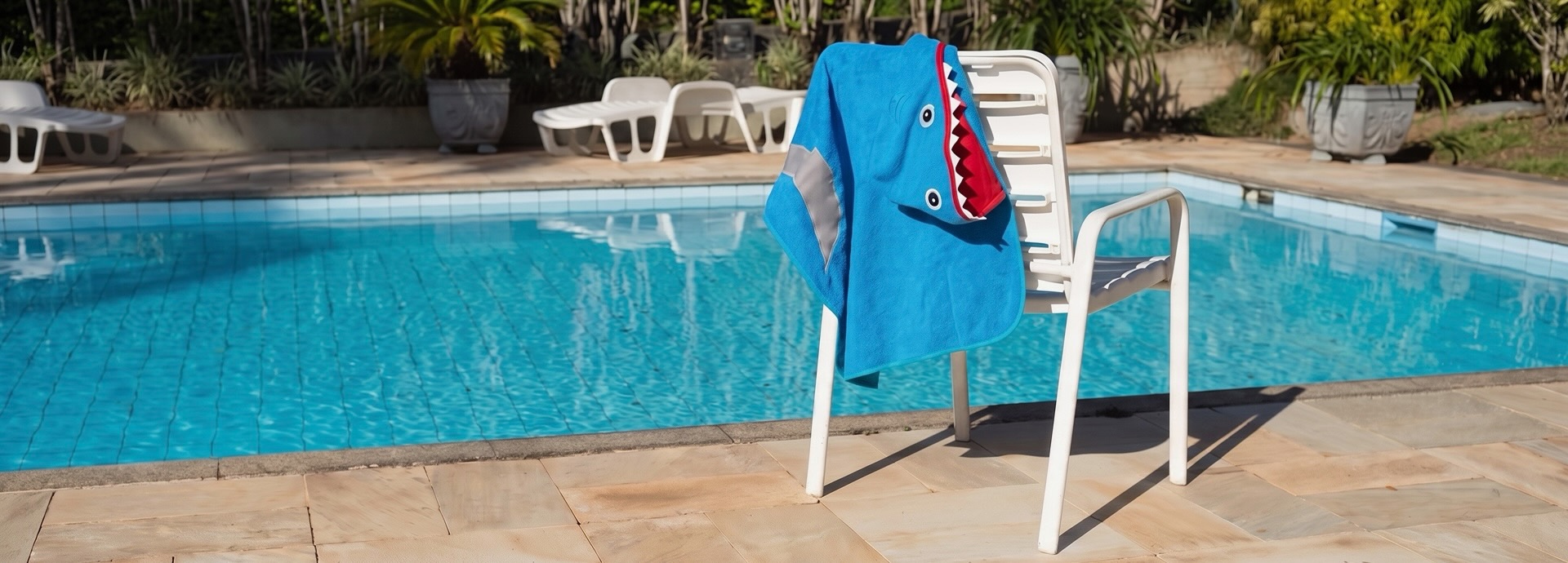 Banner Toalha Tubarão Piscina