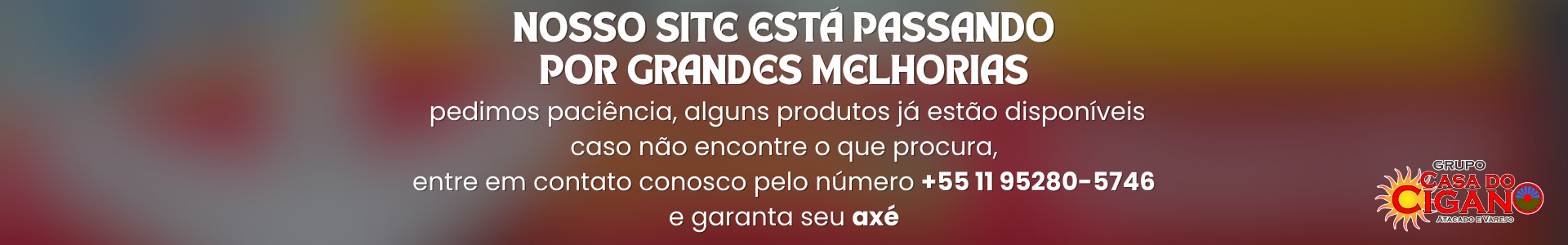 Aviso de melhorias