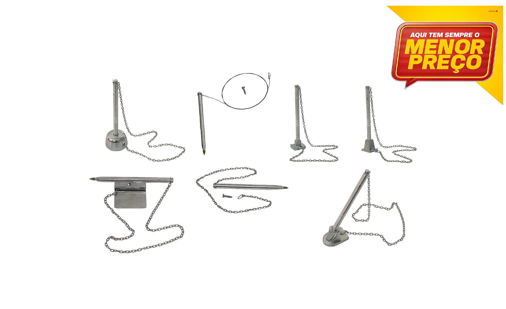 Kit de Canetas Fixas com 5 ou 10 unidades