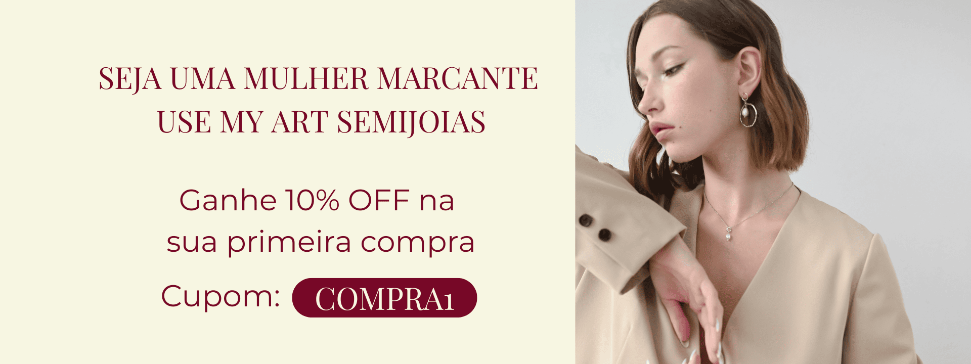 Primeira compra ganhe 10% OFF