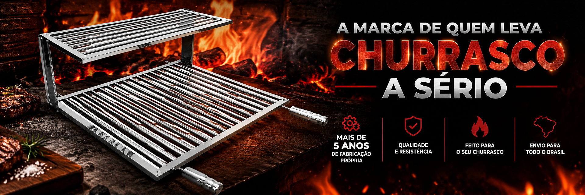 Marca de quem leva churrasco a serio