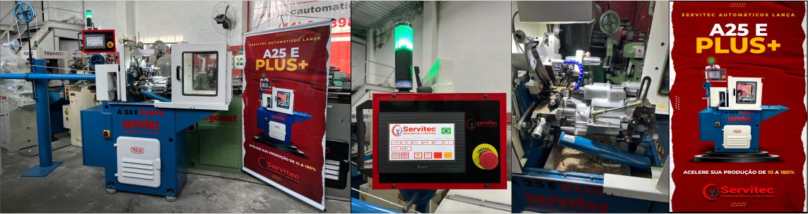 Torno automático A25 E Plus + - Lançamento