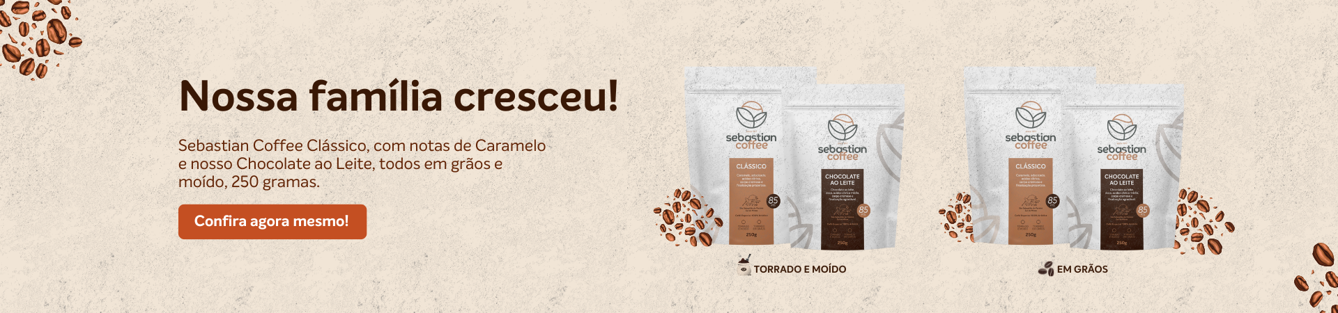 Banner nossa familia cresceu