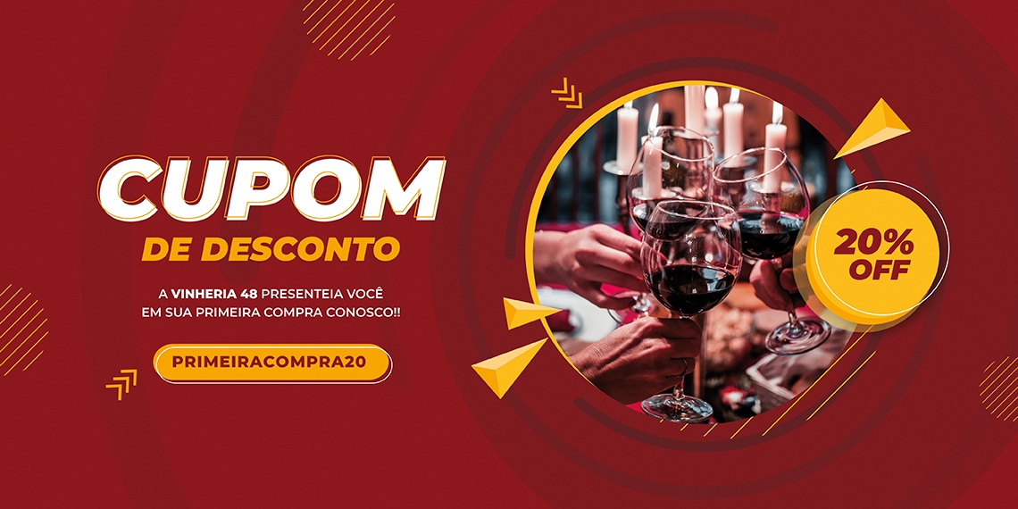 Cupom primeira compra 20off