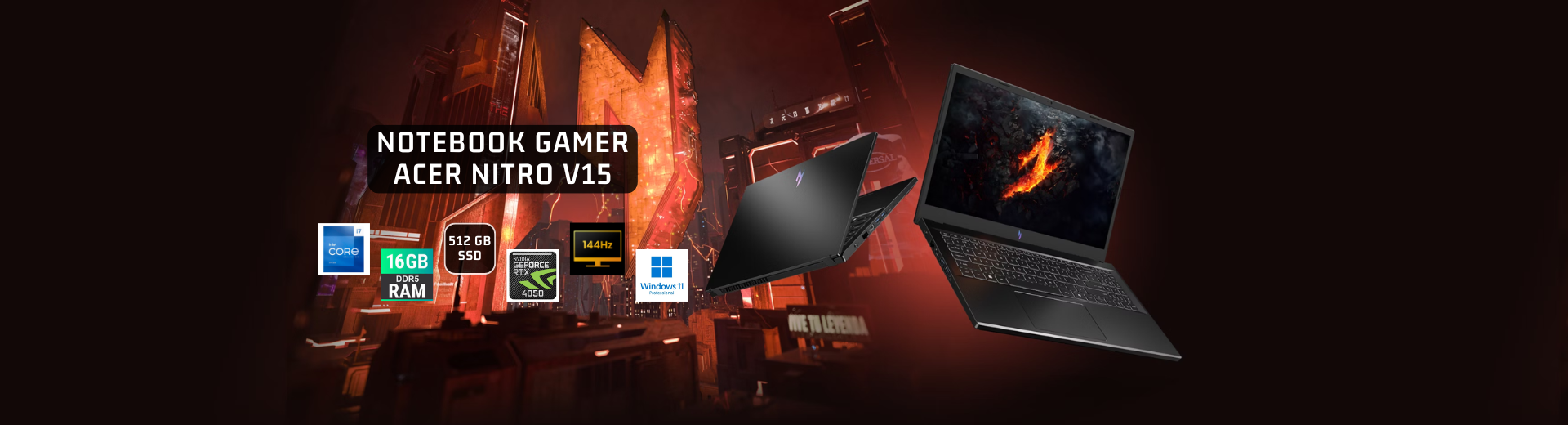 NOTEBOOK GAMER ACER NITRO V15