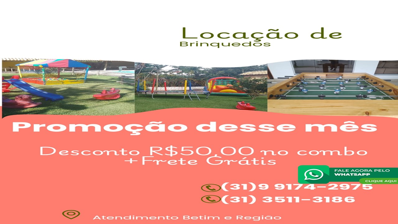 LOCAÇÃO BETIM BRINQUEDOS