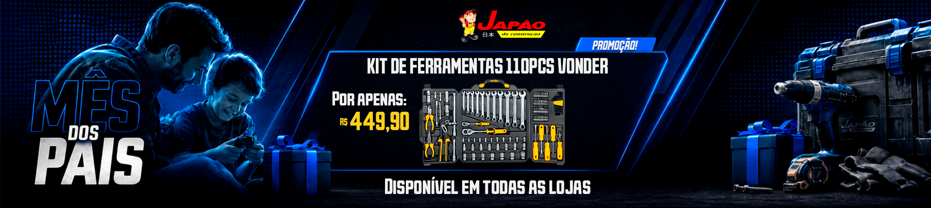 Kit de Ferramentas (Promoção mês dos pais)