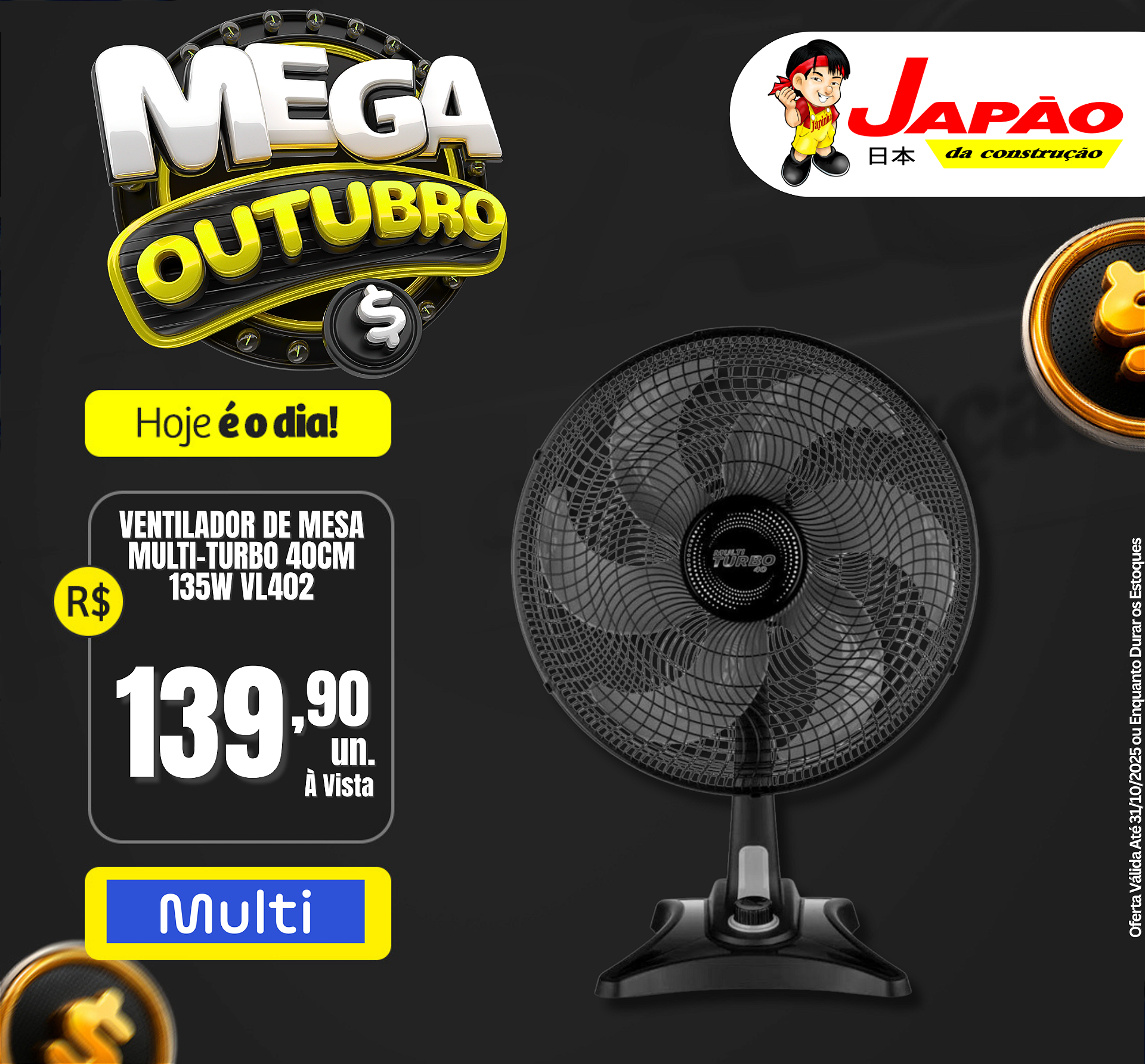 Promoção Outubro Ventilador mobile