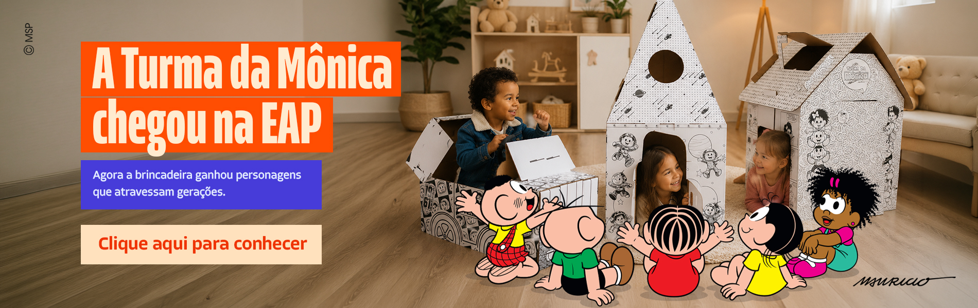 Banner turma da Mônica